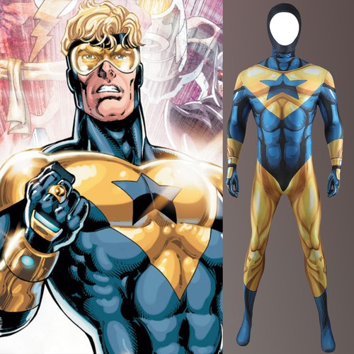 Booster Gold Jumpsuit Michael Jon Carter costume cosplay adulti e bambini Halloween prezzo ebay