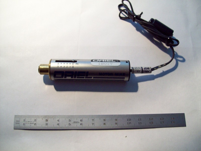 Linear actuator, DC activated, 0.5" (12.7 mm) travel, made by ORIEL, USA