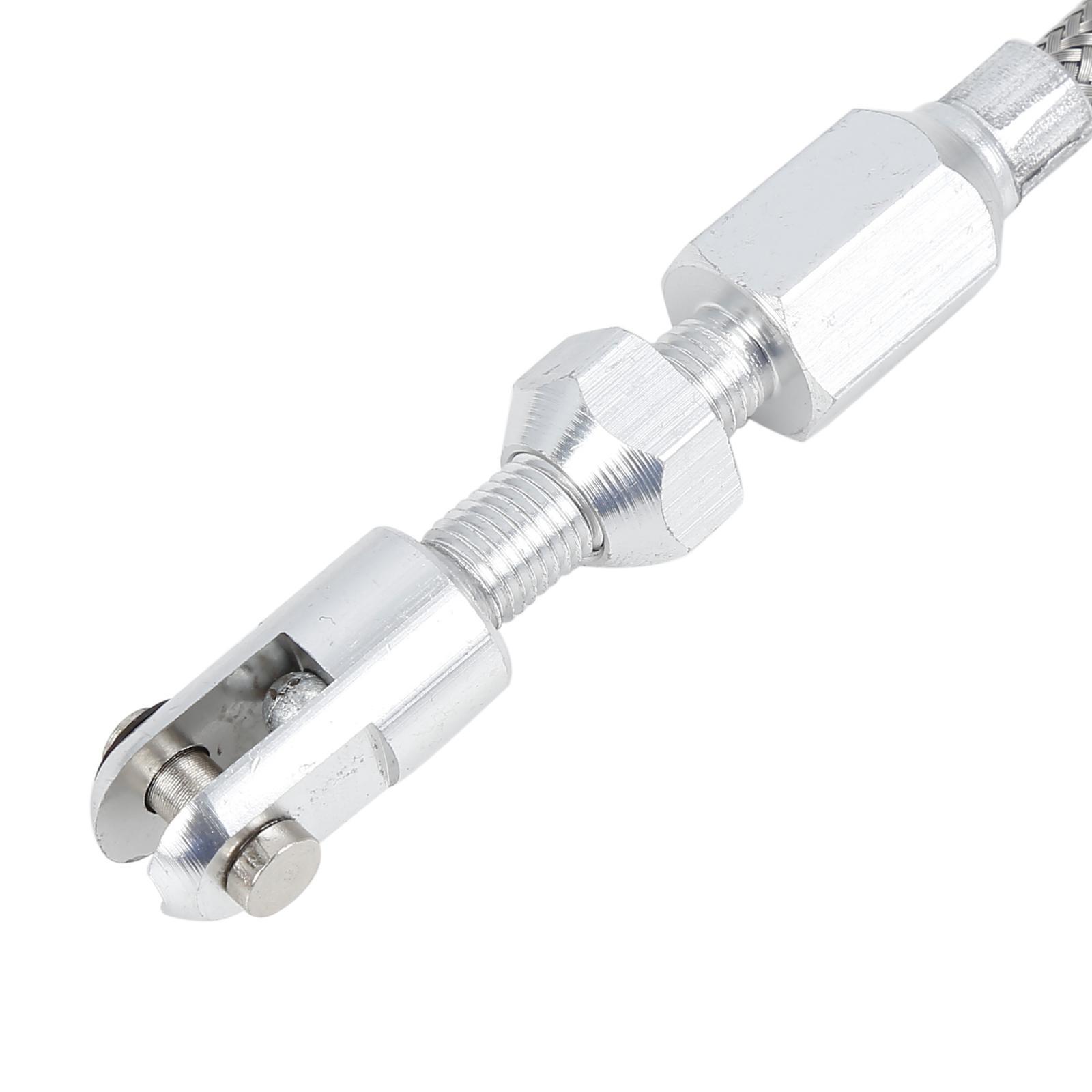 36" Universal Braided Throttle Gas Cable Kit Swap Fuel Line Kit Stainless Steel