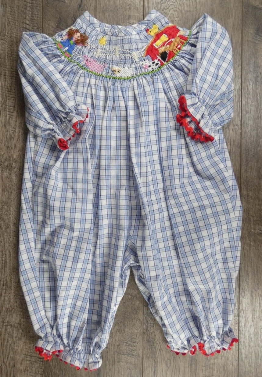 Baby Girl Clothes Zuccini 3 Month Dressy Farm Cow Bubble Outfit