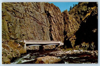 Estes Park Colorado CO Postcard Scenic Narrows Big Thompson Canyon c1960 Vintage