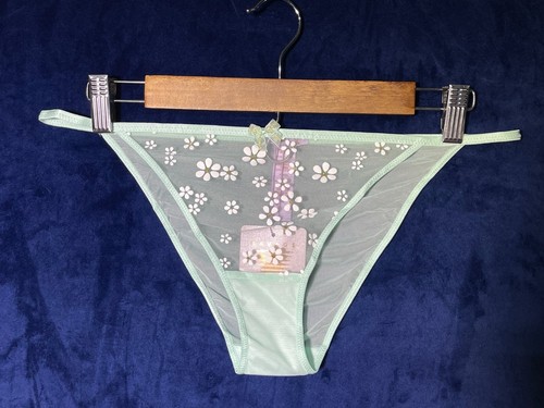 Savage X Fenty Puff Daisy String Bikini in Mint Green Women's Size XL NWT - Picture 2 of 7