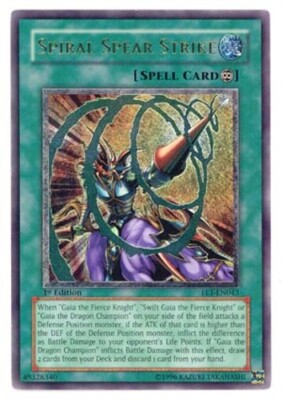 遊戯王OCG デュエルモンスターズ Spiral SpearStrike 1st Edition FET-AE043 Spiral Spear Strike - FET-EN043 - Ultimate Rare - 1st Edition x1