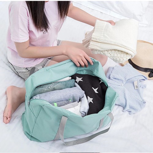 Foldable Travel Bags Storage Bag Lightweight Airplane Duffle Handbag Totes - Picture 13 of 21