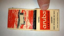 OLD Vintage "The ARUBA Carribean Hotel" matchbook MADE IN USA