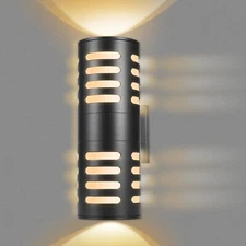 Outdoor Wall Sconce 1 Pack, Modern Patio Wall Light Fixture