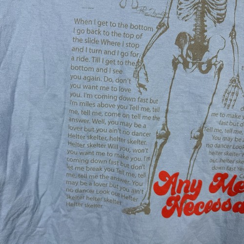 Camiseta Any Means Necessary Hombre 3X Azul "Verano del 69" Gráfico Cuello Redondo - Imagen 10 de 11