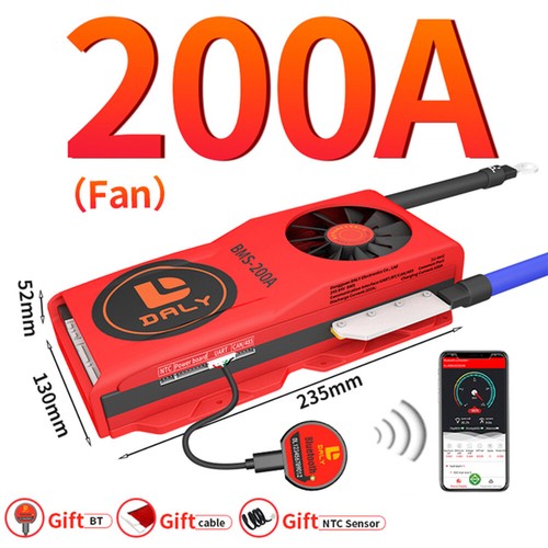 Batería Daly 4S/8S/16S 12V-48V 100A-300A Smart BMS LiFePo4 con balance + Bluetooth DE - Imagen 35 de 61