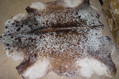 28.3 Ft Original Cowhide Rug/fur skin, Fully Processed Top Quality Calf Skin - Picture 5 of 8