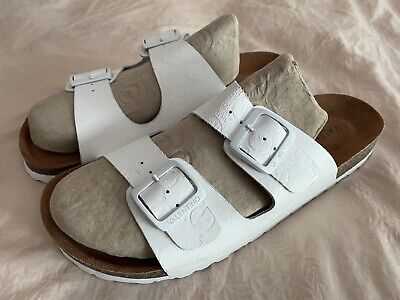 Valentino Birko Buckle Sandals Leather White (US 11) | eBay Valentino Birko Buckle Sandals Leather White (US 11) | eBay