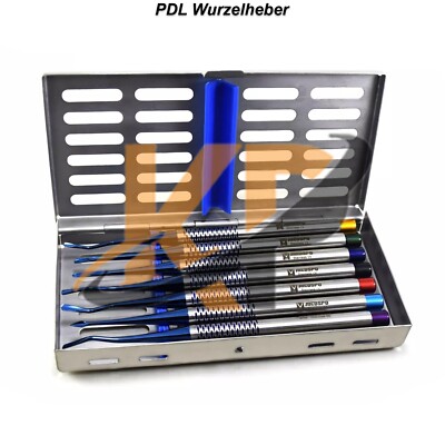 PDL Wurzelheber Root Elevator Zahnextraktion Luxierinstrumente Sterilcontainer