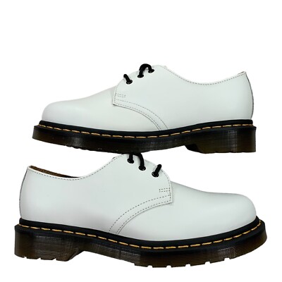 Dr. Martens 1461 Bex White Smooth Leather Low Top Oxford Shoes Size WMS 8 Mens 7