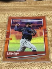 2020 Donruss Eduardo Rodriguez Boston #61 Holo Orange