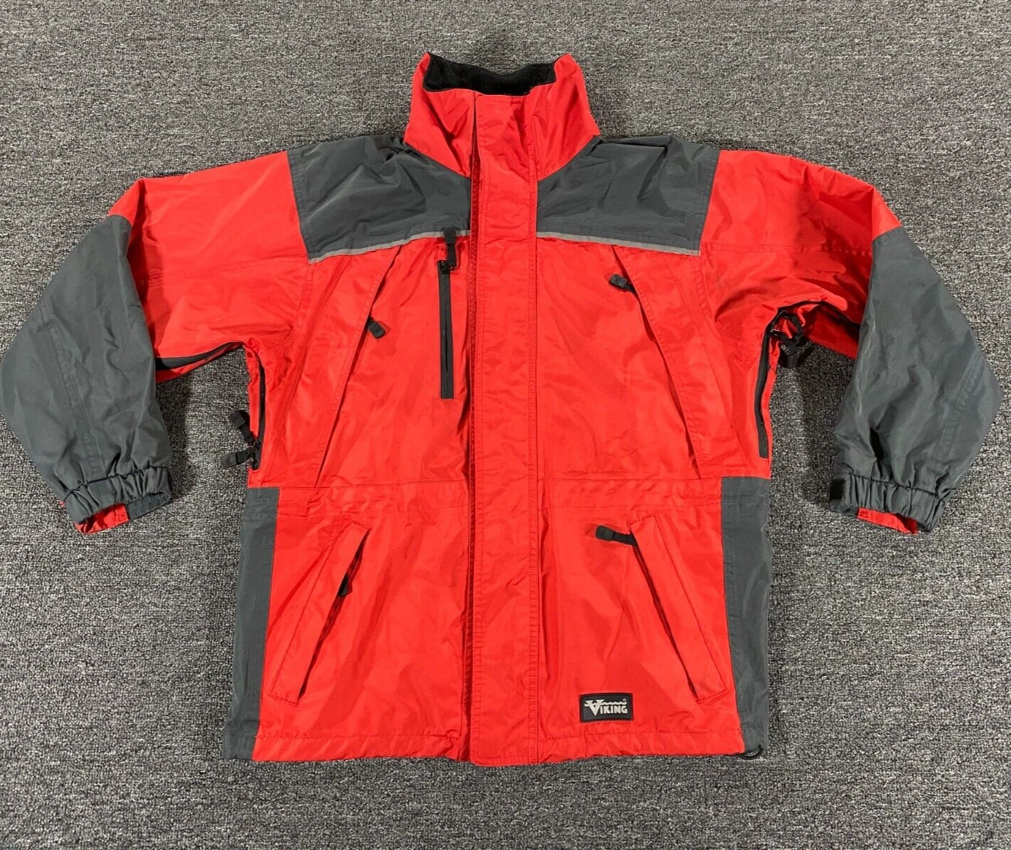 Viking Jacket Red Black Full Zip Insulated Waterproof Coat Tempest II Mens Small