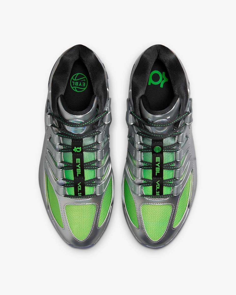 NIKE KD18 EYBL EP IF2518-001 Metallic Silver Green Strike