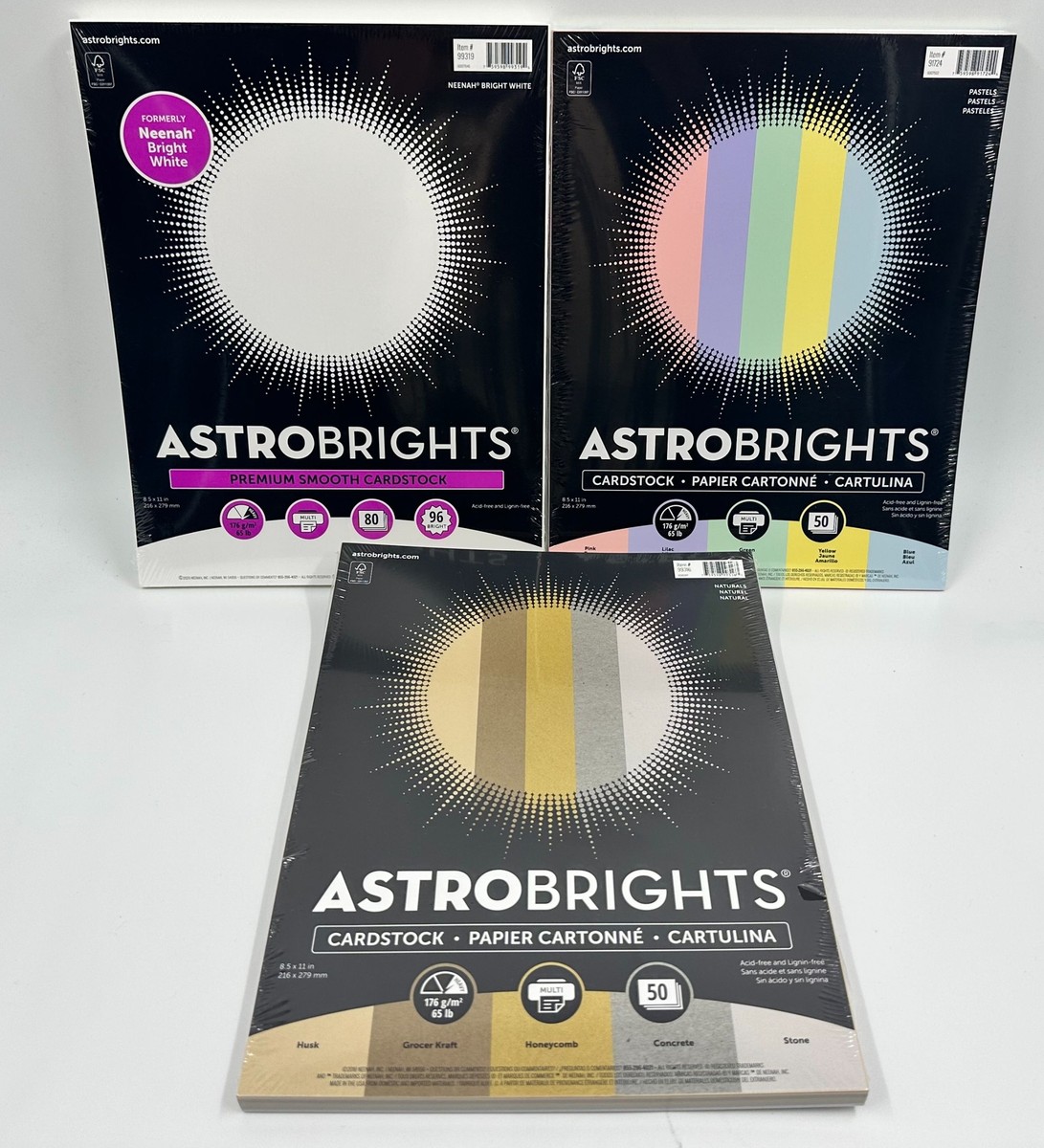 Astrobright Color Chart 6 Pack) Astrobrights Bright Paper, 8.5 X 11