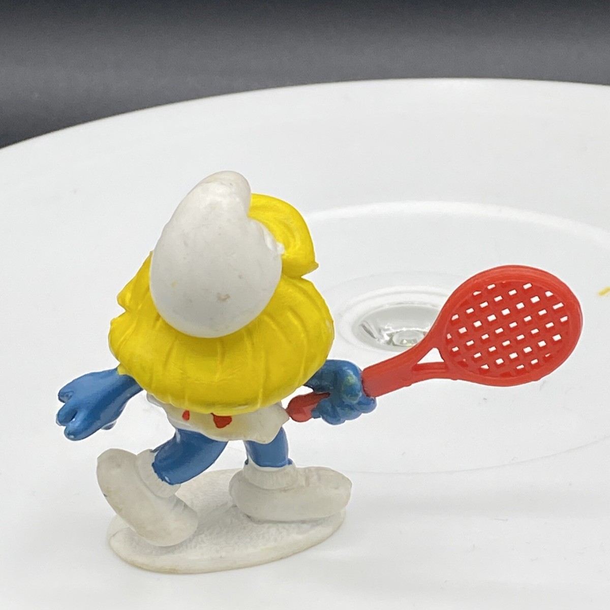 Smurfs - 20135 - Tennis Smurfette Smurf with red Tennis Racket PVC