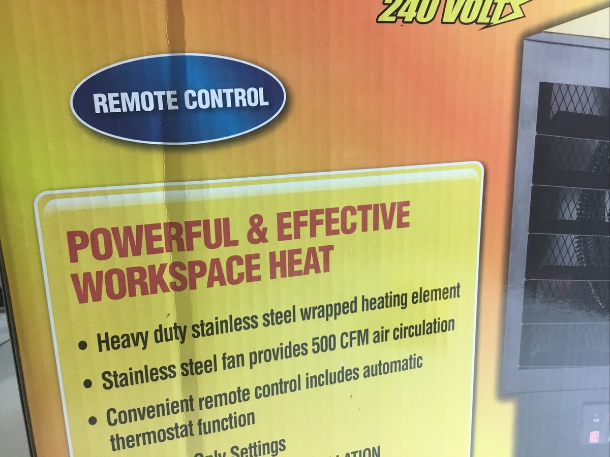 DuraHeat EWH9600 Portable Heater 1000 Watts 34,120 BTU 1500 sq. ft. 240  Volts 13204096007 | eBay