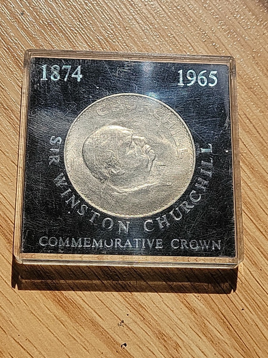 1874 -1965 SIR WINSTON CHURCHILL COMMEMORATIVE CROWN COIN! | eBay