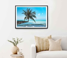 Clear Water on The Island Sea Poster Premium Quality Choose your Size
