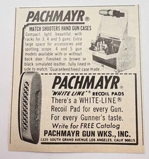 Pachmayr Gun Works Mini Vintage Print Ad 80s Recoil Pads Los Angeles CA