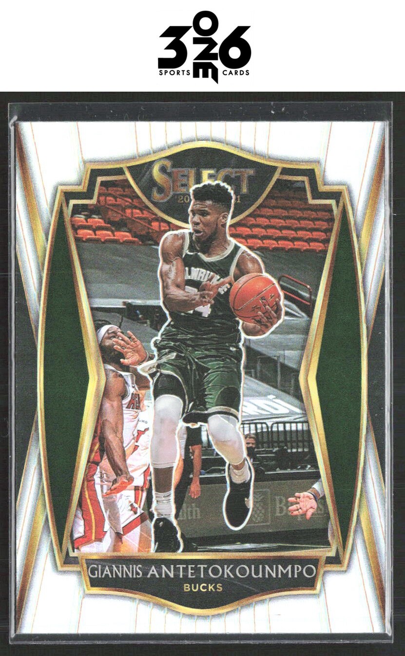 Giannis Antetokounmpo 2020-21 Panini Select Silver Prizms #117