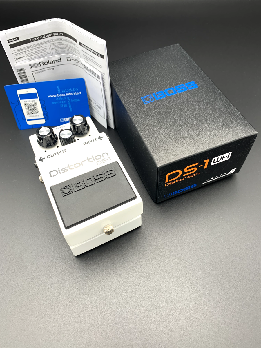 Boss DS-1-WH Distortion Guitar Effect Pedal White Limited Color