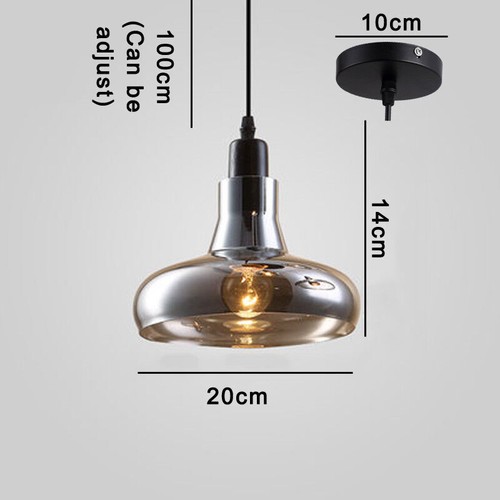 Glass Pendant Light Kitchen Lamp Wood Pendant Lighting Bar Modern Ceiling Lights - Picture 32 of 32
