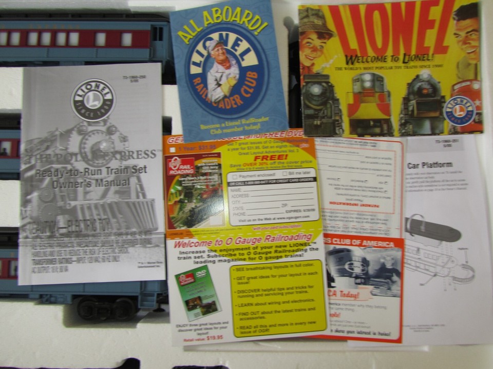 Lionel O Gauge Polar Express Train Set 631960 Diecast eBay