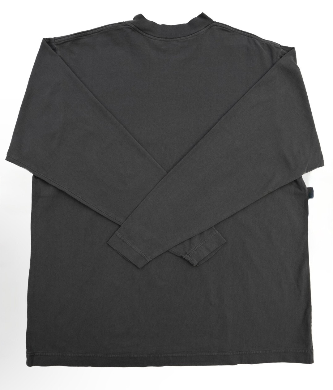 Yeezy Gap 10 Heavy Jersey Balenciaga Logo Long Sleeve Black Size S