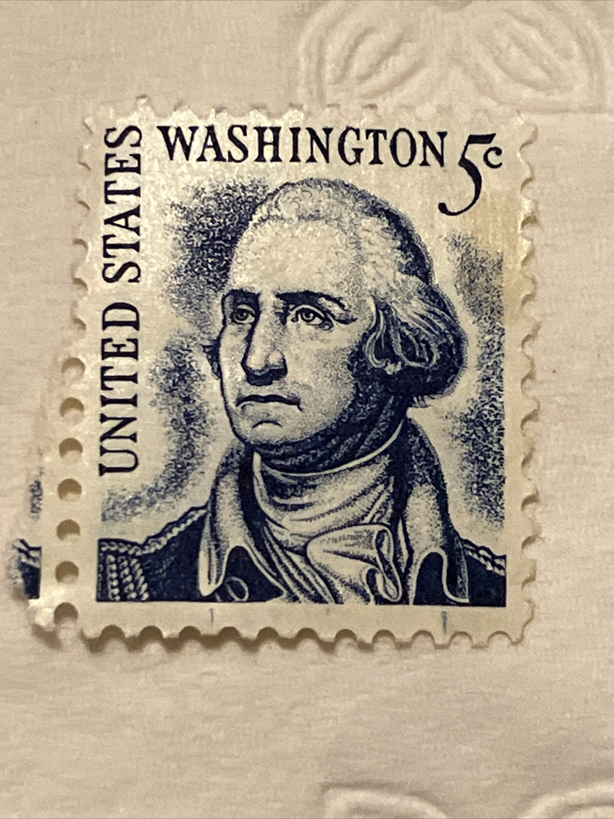 U.S. Postage stamp George Washington blue | eBay