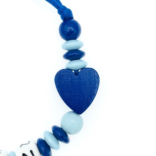 Schnullerkette mit Wunschnamen ❤️ EULE HERZ ❤️ Unisex ❤️ Personalisiert ❤️ Baby - Bild 3 von 4
