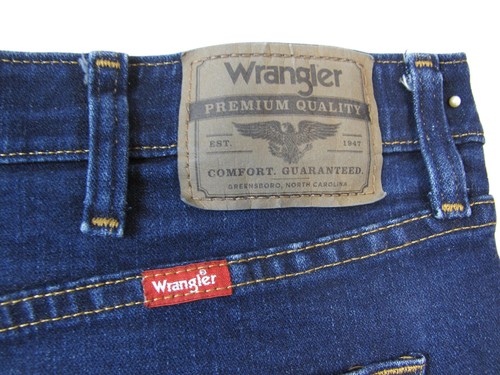 Herren Wrangler Jeans 40x32 Dark Wash Reg Fit Cotton Stretch 42 " Taille - Bild 8 von 8