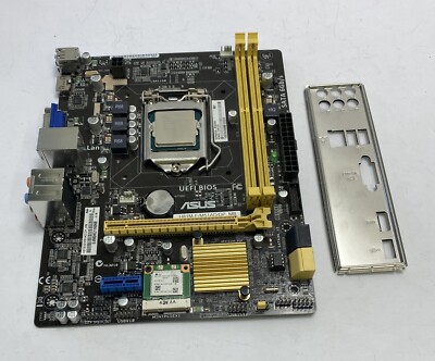 Asus H81M-E/M51AD/DP_M REV. 1.01 Sockel 1150 Mainboard komplett mit Backplate