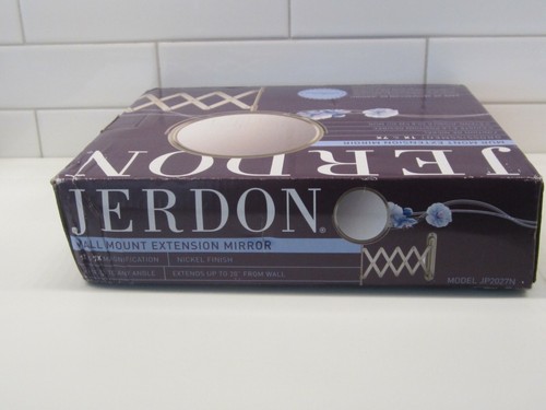 Jerdon JP2027N Wall Mount Mirror Nickel 20-Inch Extension. New - Picture 3 of 4