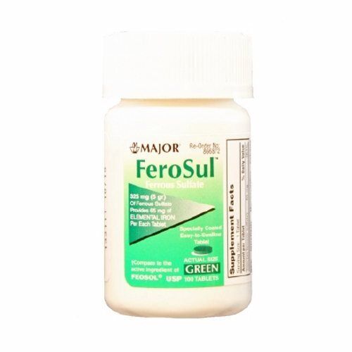 Mineral Suplemento Feosol Hierro 325MG Fuerza Pastilla - Imagen 1 de 1