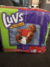 Vintage Luvs Diapers Size 1 2009 Blues Clues Unopened READ 86 Pack