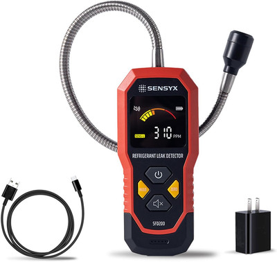 Rechargeable HVAC Refrigerant Leak Detector Halogen Freon Sniffer Air Conditioni