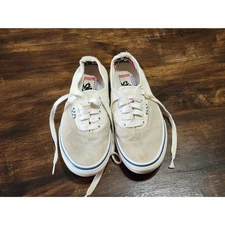 Vans Pop Cush Skateboard Lace Shoes White/Suede Tips Mens 7.0 US