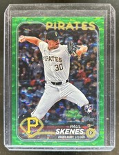 2024 Topps Update Paul Skenes RC Green Crackle Foilboard Rookie #/499 Pirates