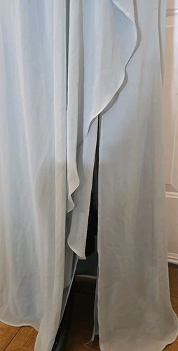Vestido de novia David al tobillo verde polvoriento ocasión nupcial fiesta sin mangas nuevo con etiquetas 8 - Imagen 3 de 21