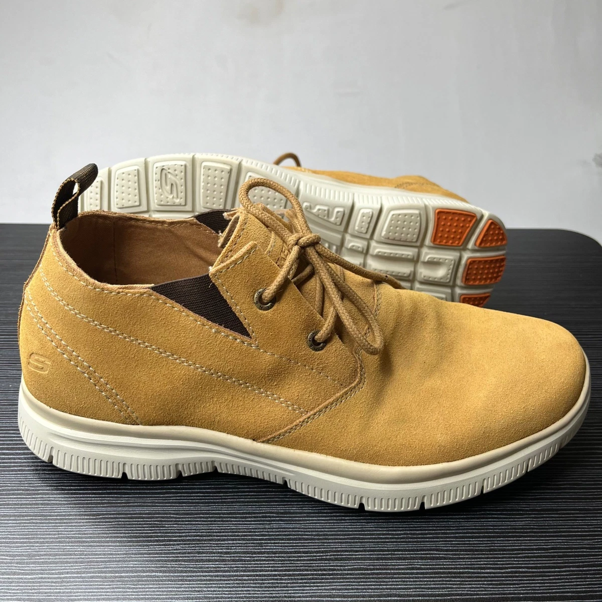 Yellow Suede Boots for Men for sale | eBay