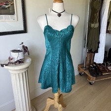 Victoria Secret VTG Mini Slip Dress Gold Label Women  s Size Small