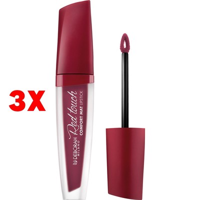 3 x Deborah Lippenstift Red Touch Nr.15 Glam Mauve
