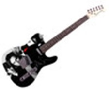 The Doors John Densmore Autographed "Strange Days Serenade" 1/1 Graphics Guitar