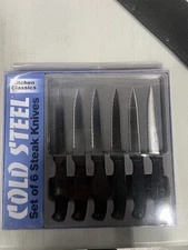 COLD STEEL KITCHEN CLASSIC STEAK KNIVES SET 6-PACK