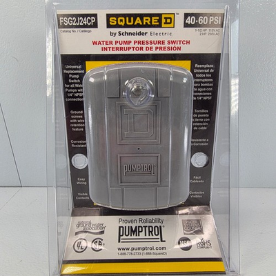 #ad Square D FSG2J24CP Water Pump Pressure Switch 40 60 PSI by Schneider Electric $33.94