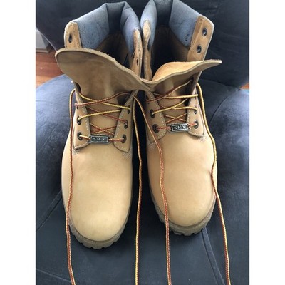Skechers SKX Waterproof Men's 6'' Work Boots Size 10 Steel Toe SN 7423 Leather Up