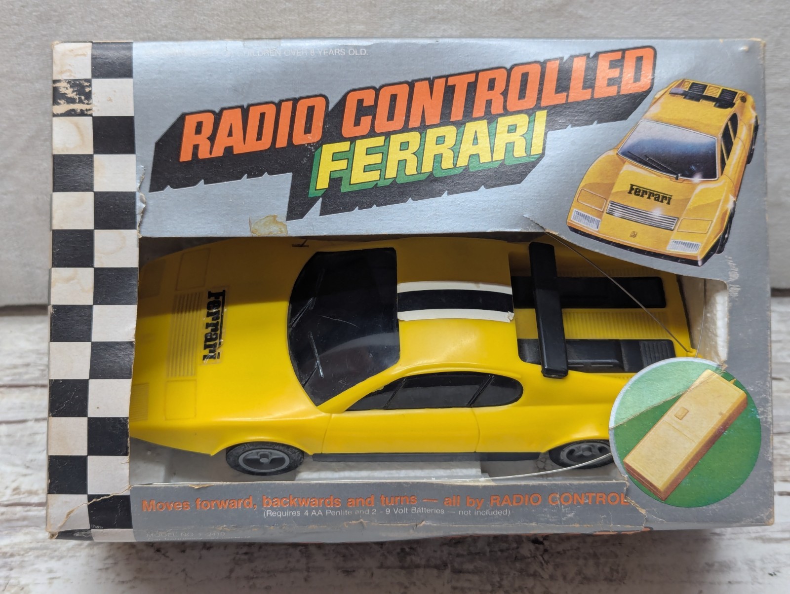 Vanity Fair Radio Controlled Yellow Ferrari - Read Descript