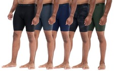 Men's Compression Shorts X-Large, Black//Navy/Camo Black/Olive 